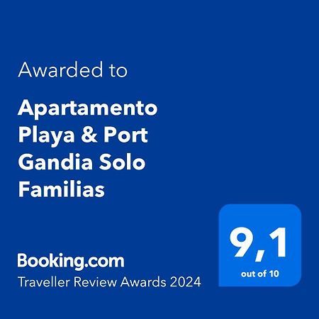 Apartamento Playa & Port Gandia Solo Familias Eksteriør billede